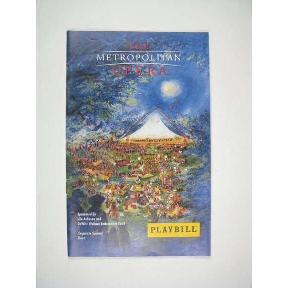 Metropolitan Opera Playbill 2003 Turandot Lucia Di Lammermoor Edoardo Muller - Picture 1 of 5